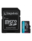Kingston microSD Canvas Go! Plus 256 GB, MicroSD, Flash memory class 10, SD Adapter