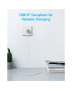 Anker 322 Nylon Cable, White | A81H6G21 | USB-A to USB-C