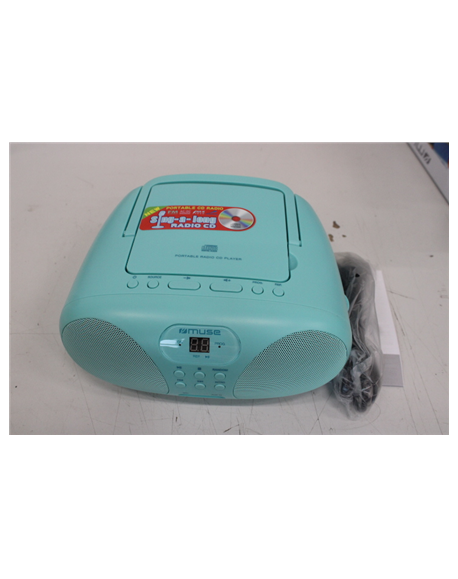 SALE OUT. Muse MD-203 KB Portable Sing-A-Long Radio CD Player, Blue | Muse Portable Sing-A-Long Radio CD Player | MD-203 KB | DA