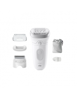 Braun Epilator | SE7-041 Silk épil 7 | Number of power levels 2 | Wet & Dry | White/Silver