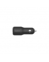 BELKIN BOOST CHARGE 42w - 30w USB-C PD PPS + 12w USB-A Car Charger, Black | Belkin