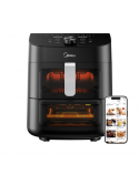 Midea Two Zone Airfryer | MAD1100DADK | Power 1850 W | Capacity 4.4/6.4 L | Rapid Air technology | Black