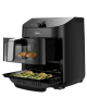 Midea Two Zone Airfryer | MAD1100DADK | Power 1850 W | Capacity 4.4/6.4 L | Rapid Air technology | Black