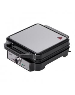 Adler Waffle Maker | AD 3083 | 1800 W | Number of pastry 4 | Belgium | Silver/Black