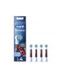 Oral-B Replacement Toothbrush Heads | EB10 4 refill Spiderman | Heads | For kids | Number of brush heads included 4