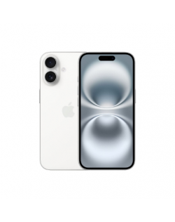 Apple iPhone 16 | White | 6.1 " | Super Retina XDR display | 2556 x 1179 pixels | A18 | Internal RAM 8 GB | 512 GB | Dual SIM | 