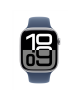Apple Watch Series 10 | Smart watch | GPS (satellite) | Always-On Retina display | 46mm | Waterproof | Silver
