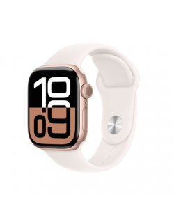 Apple Watch Series 10 | Smart watch | GPS (satellite) | Always-On Retina display | 42mm | Waterproof | Rose Gold