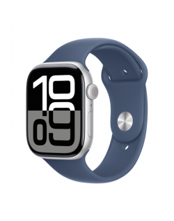 Apple Watch Series 10 | Smart watch | GPS (satellite) | Always-On Retina | Waterproof | Silver