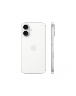Apple iPhone 16 | White | 6.1 " | Super Retina XDR | 2556 x 1179 pixels | A18 | Internal RAM 8 GB | 256 GB | Dual SIM | 4G | Mai