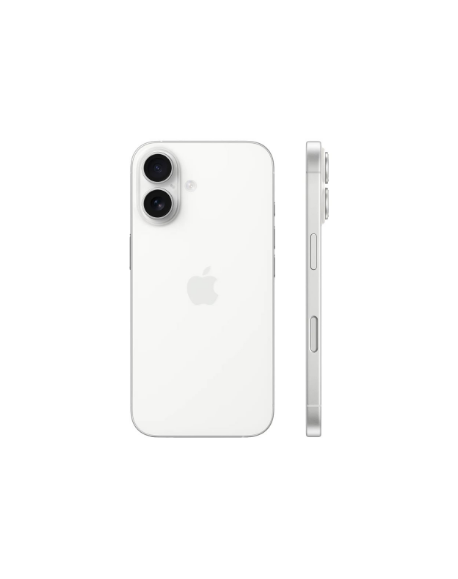 Apple iPhone 16 | White | 6.1 " | Super Retina XDR | 2556 x 1179 pixels | A18 | Internal RAM 8 GB | 256 GB | Dual SIM | 4G | Mai