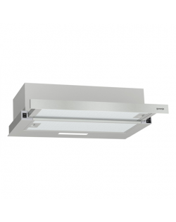 Gorenje Hood TH60E3X Energy efficiency class C, Telescopic, Width 60 cm, Mechanic control, Stainless steel, LED, E, Lighting eff