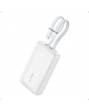 Anker | Power Bank | A1680H21 | 10000 mAh | USB-C 30W, Lightning 27W | Built-In USB-C and Lightning Cables | White