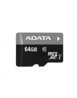 ADATA Premier UHS-I 64 GB, MicroSDXC, Flash memory class 10, SD adapter