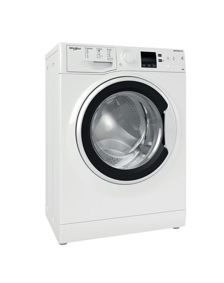 Whirlpool Washing machine | WRBSS 6249 W EU | Energy efficiency class C | Front loading | Washing capacity 6 kg | 1200 RPM | Dep