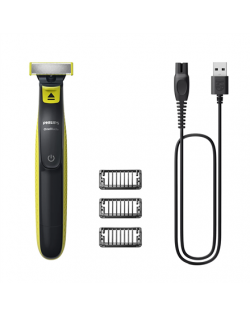 Philips Shaver | QP2724/10 OneBlade | Operating time (max) 45 min | Wet & Dry | NiMH | Black/Lime