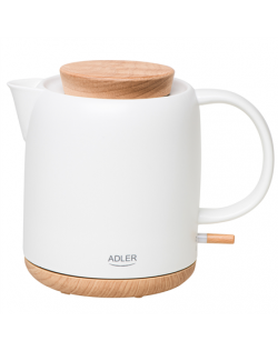 Adler Electric Kettle | AD 1304 | Electric | 1200 W | 1 L | Ceramic | 360° rotational base | White