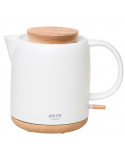 Adler Electric Kettle | AD 1304 | Electric | 1200 W | 1 L | Ceramic | 360° rotational base | White