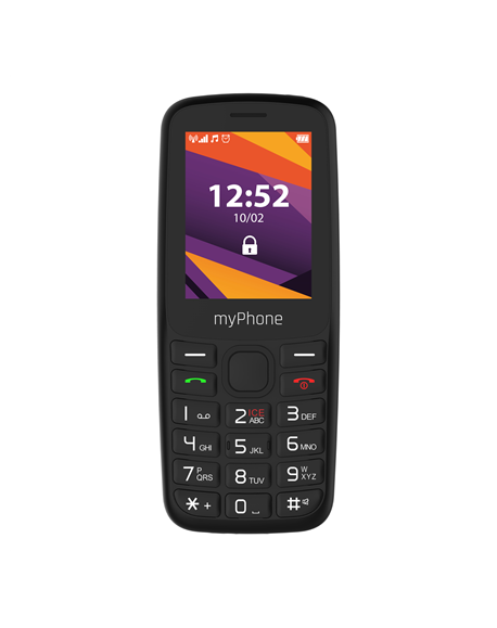 myPhone 6410 LTE | Black | 2.4 " | TFT | 64 MB | 128 MB | Dual SIM | Nano SIM | USB version Type-C | Built-in camera | Main came