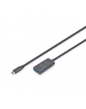 Digitus | Active USB 3.2 Gen1 5G extension cable | DA-73110 | USB-C to USB-A