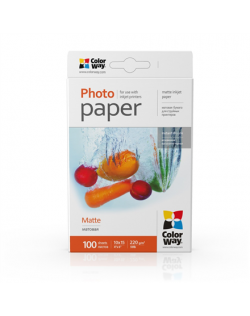 ColorWay PM2201004R Matte Photo Paper, White, 10 x 15 cm, 220 g/m²
