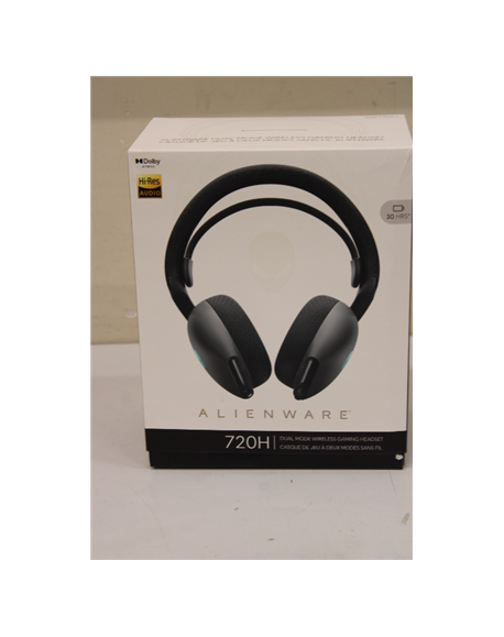 SALE OUT. Dell Alienware Dual Mode Wireless Gaming Headset - AW720H (Dark Side of the Moon) | Dell | Alienware Dual Mode Wireles