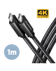 AXAGON Data and charging USB 2.0 cable | BUCM32-CM10AB | USB Type-C to USB Type-C