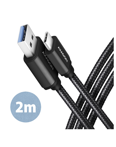 AXAGON Data and charging cable | BUCM3-AM20AB | USB Type-C to USB Type-A