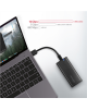AXAGON External USB-C 3.2 Gen 2 metal box for M.2 SATA SSD disks