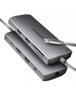 AXAGON Multi port USB-C 5Gbps hub | HMC-8HLSA