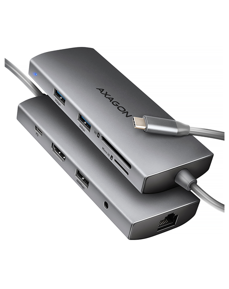 AXAGON Multi port USB-C 5Gbps hub | HMC-8HLSA