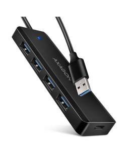 AXAGON Travel four-port USB-A 5Gbps hub | HUE-C1A