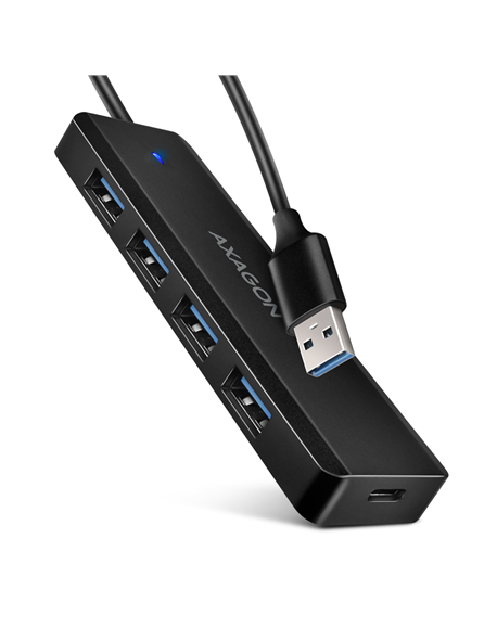 AXAGON Travel four-port USB-A 5Gbps hub | HUE-C1A