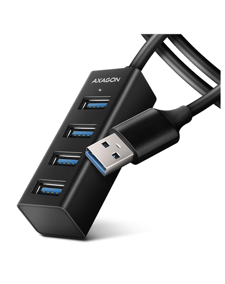 AXAGON Miniature metal four-port USB 3.2 Gen 1 hub | HUE-M1AL
