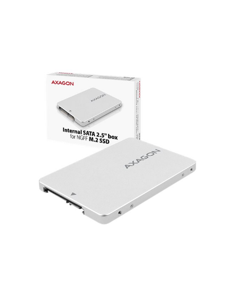 AXAGON Internal 2.5" box with SATA interface for M.2 SATA SSD