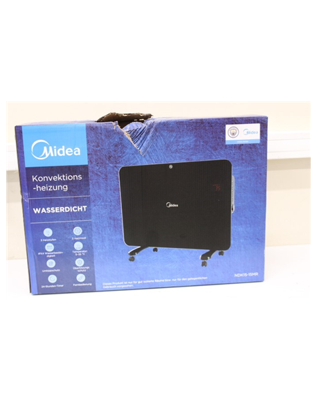 SALE OUT. Midea NDK15-15MR Convection Heater, Black | Midea | Convection Heater | NDK15-15MR | Convection Heater | 1500 W | Numb