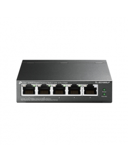 TP-LINK Switch TL-SG1005LP Unmanaged, Desktop, 10/100/1000 Mbit/s, Ethernet LAN (RJ-45) ports 5, PoE+ ports quantity 4, Power su