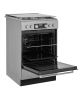 Whirlpool Cooker | WS5G8CHX/E/1 | Hob type Gas | Oven type Electric | Stainless steel | Width 50 cm | LED | Depth 60 cm | 60 L