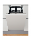 Whirlpool Dishwasher | WSIC 3M27 | Built-in | Width 44.8 cm | Number of place settings 10 | Number of programs 6 | Energy efficiency class E | Display | Silver
