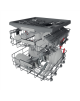 Whirlpool Dishwasher | W0I D751A X | Built-in | Width 59.8 cm | Number of place settings 14 | Number of programs 11 | Energy eff