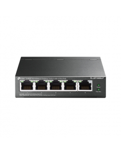 TP-LINK Switch TL-SF1005LP Unmanaged, Desktop, 10/100 Mbps (RJ-45) ports quantity 5, PoE ports quantity 4, Power supply type Ext