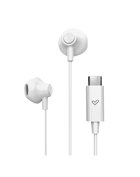 Energy Sistem Wired Earphones | EasyPods Type C | Built-in microphone | USB-C | Snow