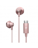 Energy Sistem Wired Earphones | EasyPods Type C | Built-in microphone | USB-C | Rose Gold