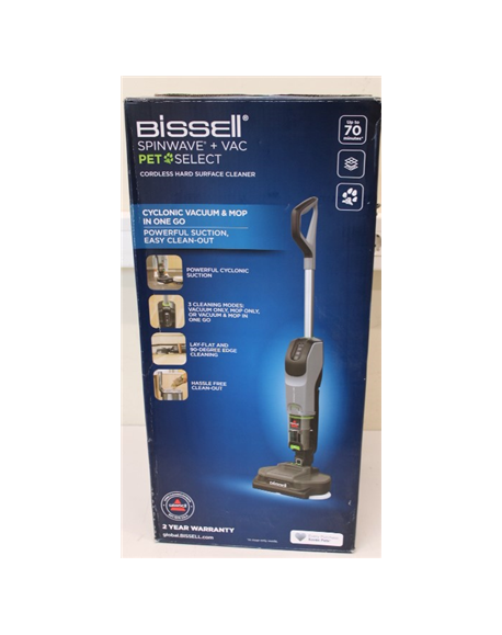SALE OUT. Bissell SpinWave®+ Vac PET Select, Cordless Hard Surface Cleaner, Handstick | Bissell | Hard Surface Cleaner | SpinWav