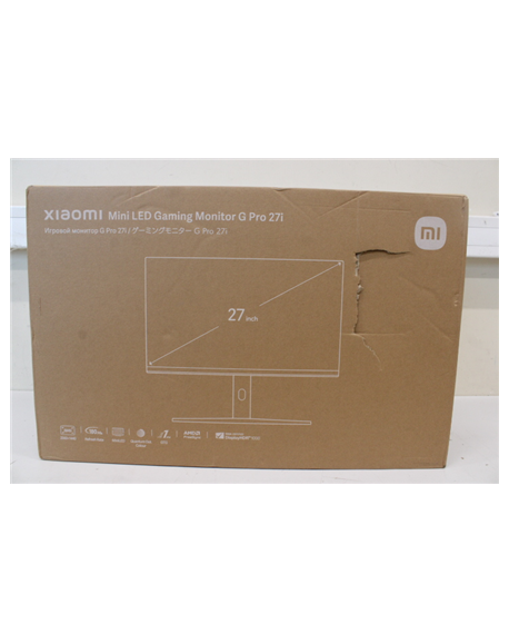 SALE OUT. Xiaomi Mini LED Gaming Monitor G Pro 27i EU | Xiaomi | Mini LED Gaming Monitor G Pro 27i EU | 27 " | LED | 16:9 | 180 