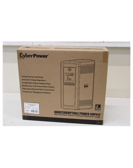 SALE OUT. CyberPower VP1600ELCD Backup UPS Systems | CyberPower | Backup UPS Systems | VP1600ELCD | 1600 VA | 960 W | DAMAGED PA