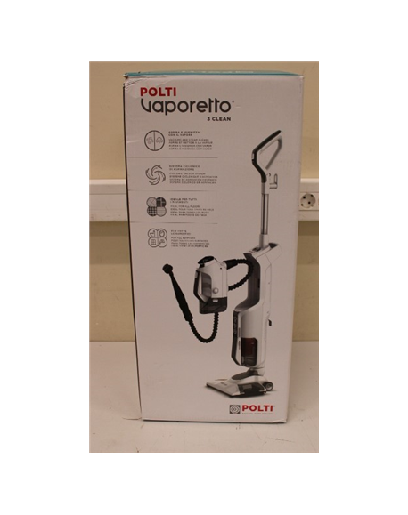 SALE OUT. Polti PTEU0295 VAPORETTO 3 CLEAN 3-in-1 steam cleaner, White | Polti | Steam cleaner | PTEU0295 Vaporetto 3 Clean 3-in