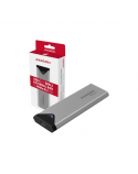 AXAGON External SuperSpeed+ USB-C metal box for M.2 NVMe SSD disks having sizes of up 42 to 80 mm