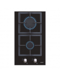 CATA Hob SCI 3002 BK Gas on glass, Number of burners/cooking zones 2, Mechanical, Black