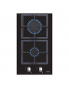CATA Hob SCI 3002 BK Gas on glass, Number of burners/cooking zones 2, Mechanical, Black